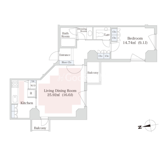1LDK