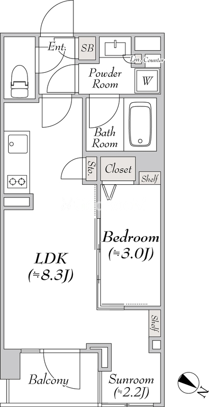 1LDK