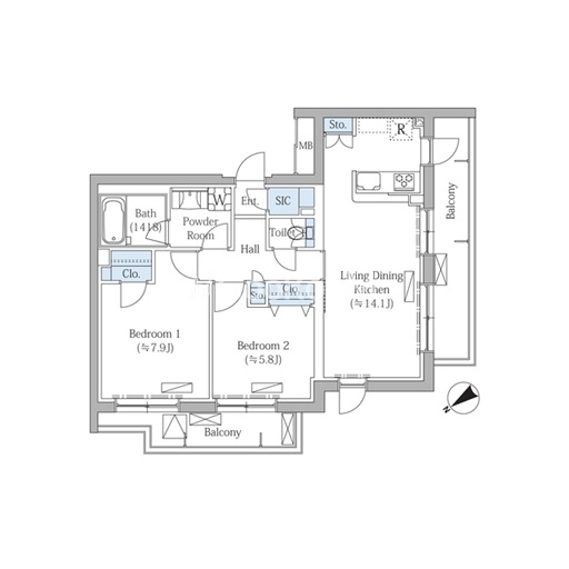 2LDK